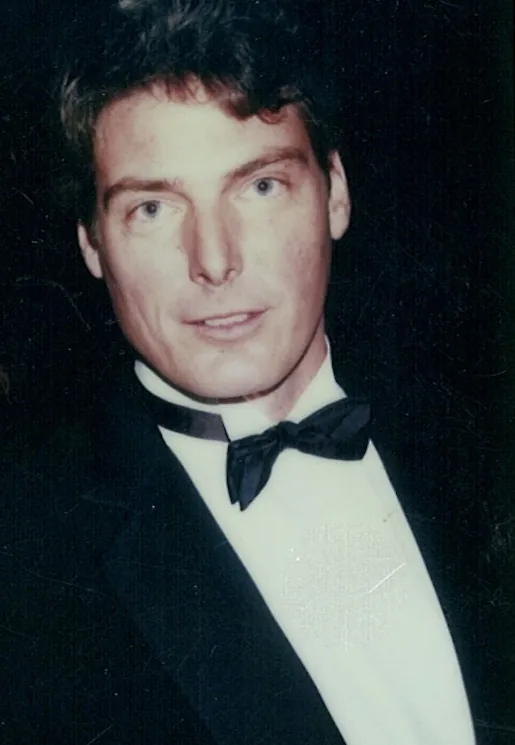 Christopher Reeve photographed at an awards ceremony during the 1980s